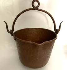 LOVELY VINTAGE COPPER CAULDRON
