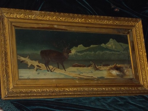 Original huge victorian oil - original,