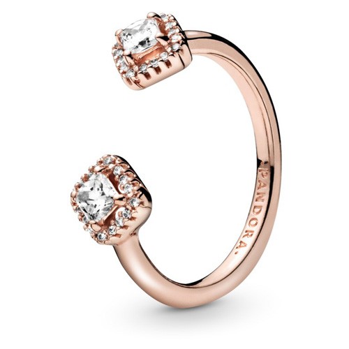 Pandora square sparkle open - square,