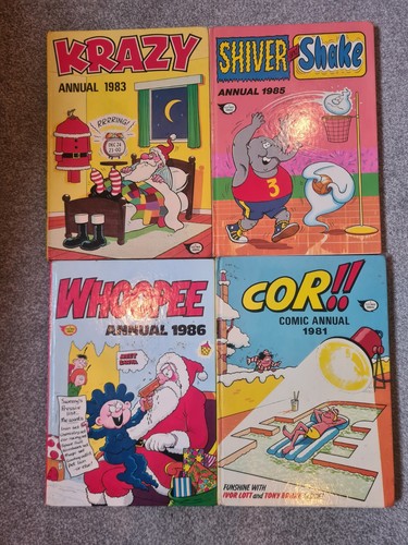 Vintage annuals 80s hardback - vintage,