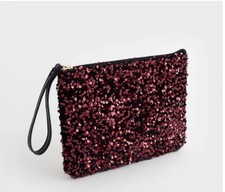 Avon Astra Sequin Pouch Purse