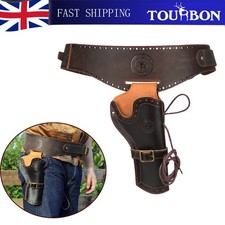Tourbon leather pistol - leather, holder