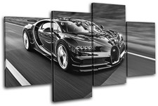 Bugatti Chiron Exotic Supercar Cars MULTI CANVAS WALL ART Picture Print