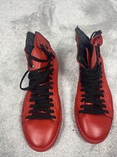 PM Tunnel Men's Red High Top Sneakers UK 7 EU 41 Unique Trainers