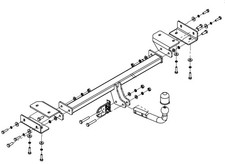 Swan Neck Tow Bar For Hyundai