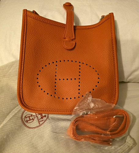 Hermès evelyne orange leather - evelyne,