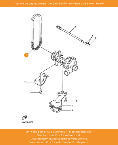 Yamaha chain - chain, (did25