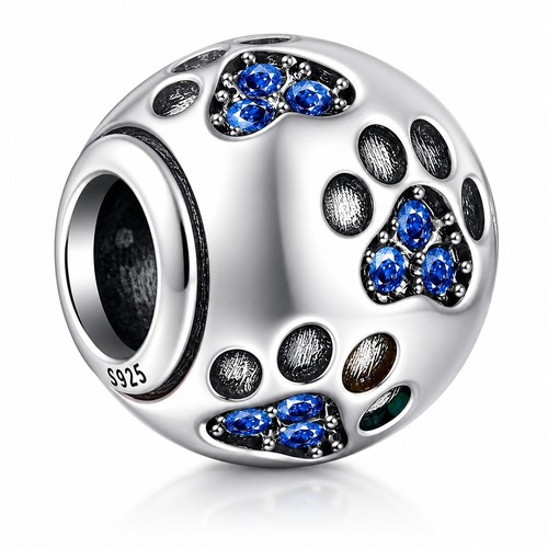 Blue paw print - paw, dog