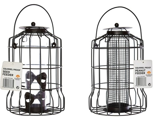 Black metal squirrel resistant - metal,
