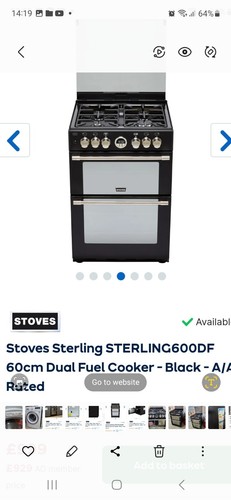 Stoves sterling 600df - 600df, duel