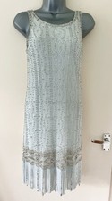River Island Vintage Beaded Flapper Dress Size 10