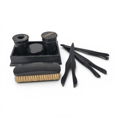 Antique black ebony wood - ebony,