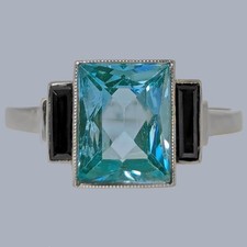 Art Deco 18ct White Gold