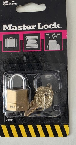 Master lock solid brass - lock,