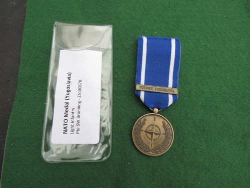 Genuine nato medal with bar - nato,
