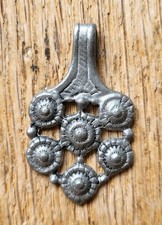 VINTAGE NORWEGIAN TINN PEWTER AMULET PENDANT - MADE IN NORWAY - ASTRI HOLTHE