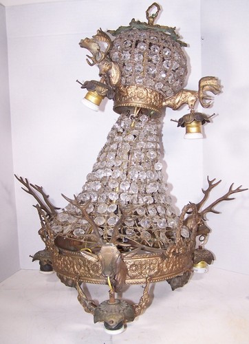 Vintage stag head antlers - stag,