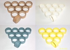 HORNBY DUBLO 10 NEW REPLICA PACKING RINGS-4 TYPES, 2/3 RAIL WAGONS/COACHES/LOCOS