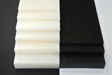 Nylon 6.6 Flat Black White Engineering Plastic Sheet 5mm-20mm Various Lengths