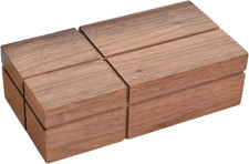Wooden Rectangular tissue box holder, cover easy  slider back cover NEW