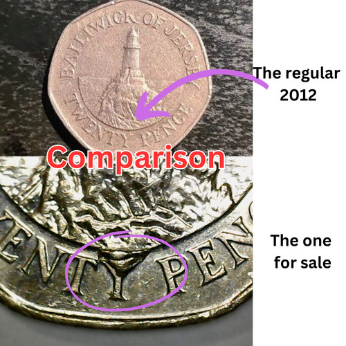 20p coin error - coin, 2012