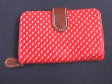 CORA TAYLOR LONDON ZIP AROUND Bi-FOLD POLKA DOT PRINT PURSE 15cm x 9cm x 3cm