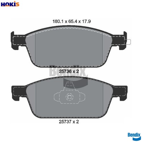 Brake pad set - brake, disc