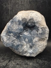 Large blue calcite geode! 2.2