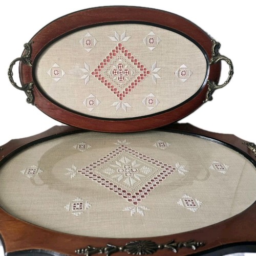 Set vintage lefkara trays - set,