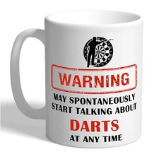 DARTS WARNING Ceramic Coffee