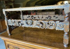 Jacobean Style Carved Oak Long Stool
