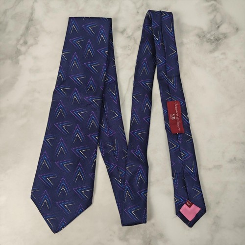 Lewin silk tie - silk, blue