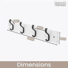 Coat Rack Wall Door Mounted, 4