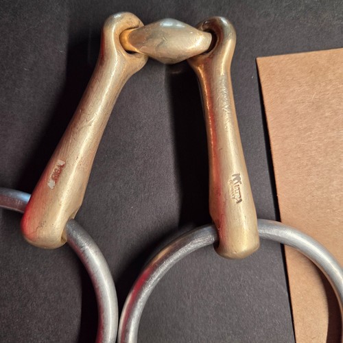 Snaffle bit with lozenge