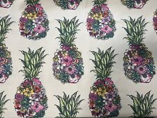 Osborne & Little Furnishing Fabric Ananas Col 1 4.2 Mts £63  RRP £85 Mt