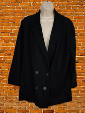 ZARA BLACK RELAXED JACKET COAT