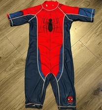 Boys Next Spiderman Wet Suit/ Swimming Costume Age 7-8 Years