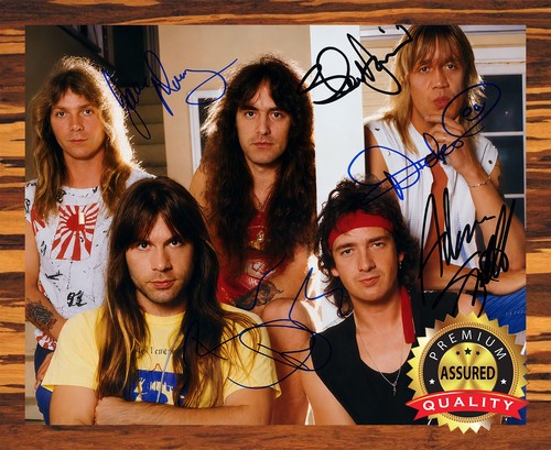 Iron maiden autographed - iron,