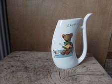 Vintage Cmielow Porcelain  Water Spout Sip Cup Bear Bee Picnic