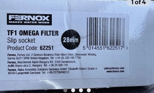 Fernox central heating tf1 - fernox,