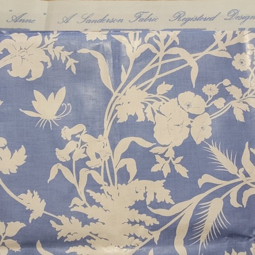 Sanderson anne fabric blue - anne,
