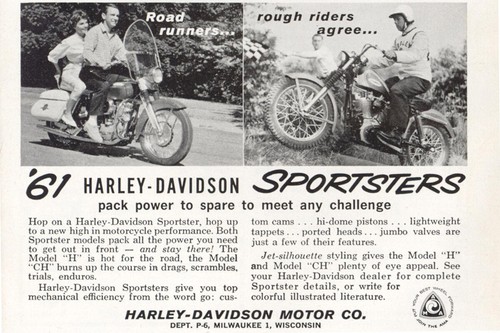 1961 harley davidson - 1961,