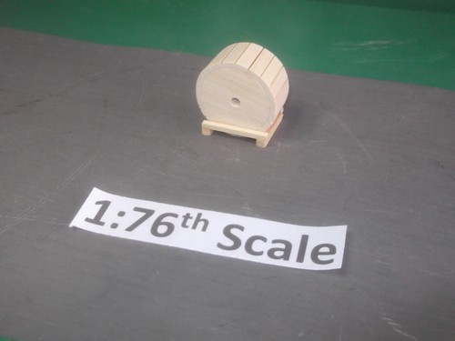 Wooden model truck - wooden, load