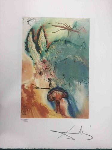 Salvador dali lithography off - lithography,