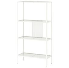 BAGGEBO Shelving unit, metal/white, 60x25x116 cm