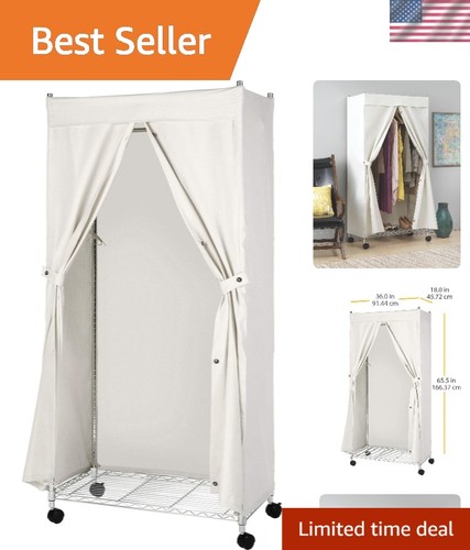 Garment rack cover canvas - cover,