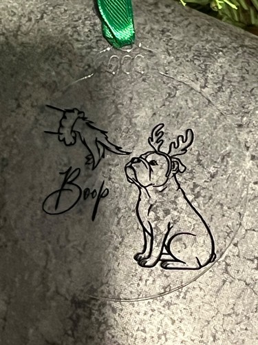 Acrylic dog lover decoration