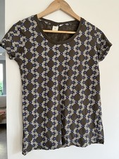 Oral Kiely Iconic Print Cotton T-shirt Size Medium Woman’s.