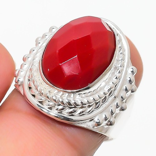 Red coral gemstone handmade - coral,