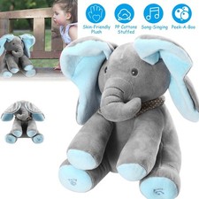 Blue Peek-a-boo Soft Elephant
